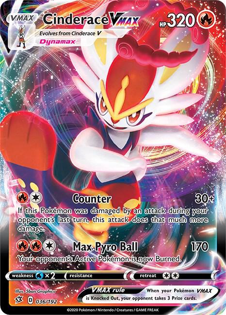(#036/192) Cinderace VMAX [SWSH02: Rebel Clash]