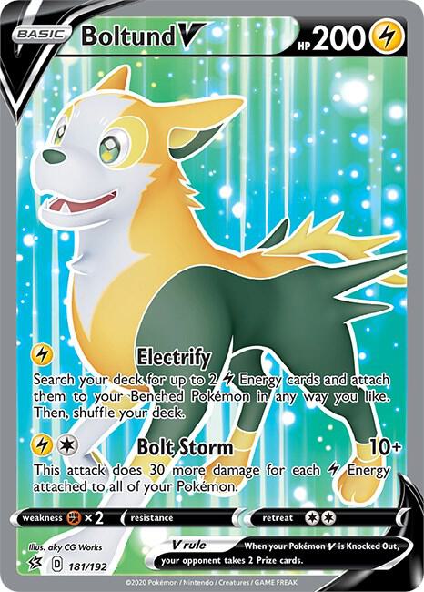(#181/192) Boltund V (Full Art) [SWSH02: Rebel Clash]