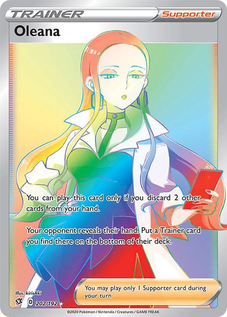 (#202/192) Oleana (Secret) [SWSH02: Rebel Clash]