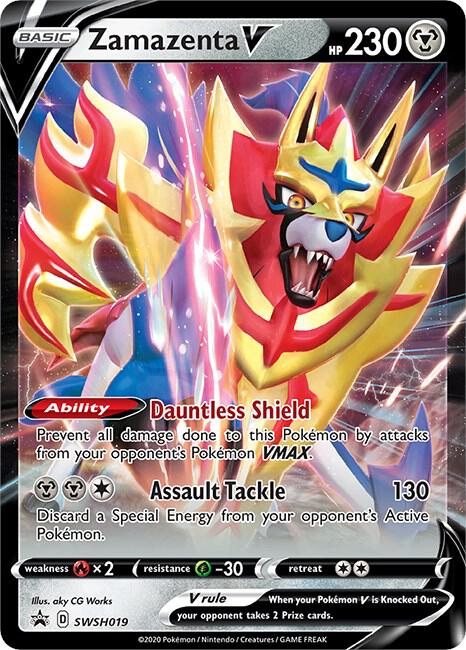 (#SWSH019) Zamazenta V [SWSH: Sword & Shield Promo Cards]