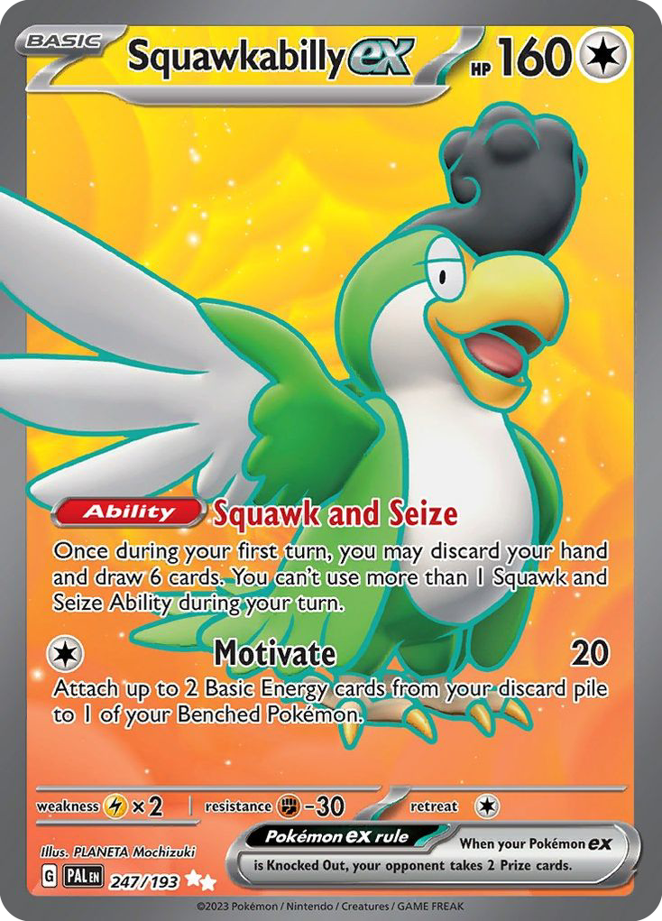 (#247/193) Squawkabilly ex - Holo [Paldea Evolved]
