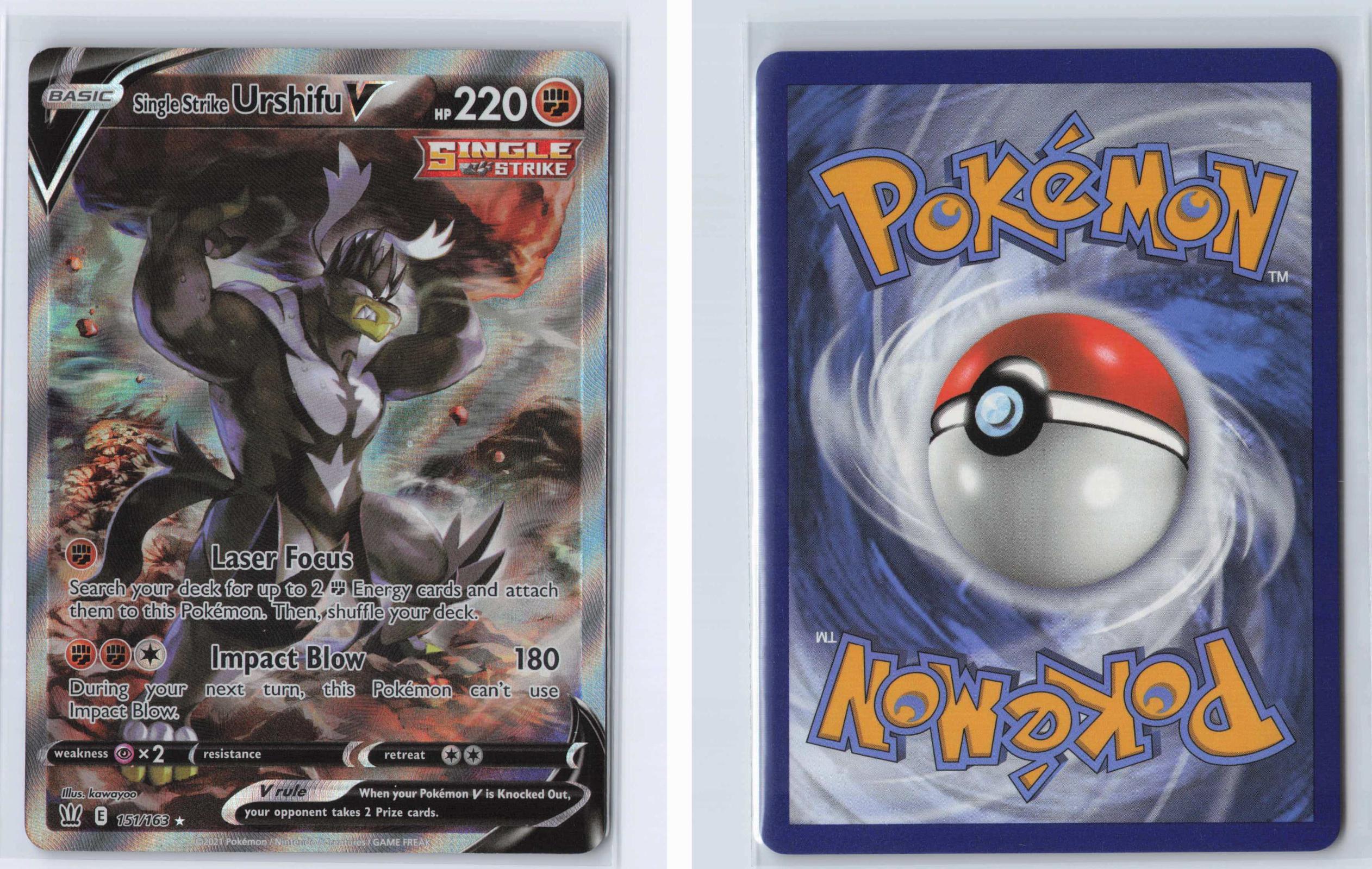 (#151/163) Single Strike Urshifu V - Holo [Battle Styles]