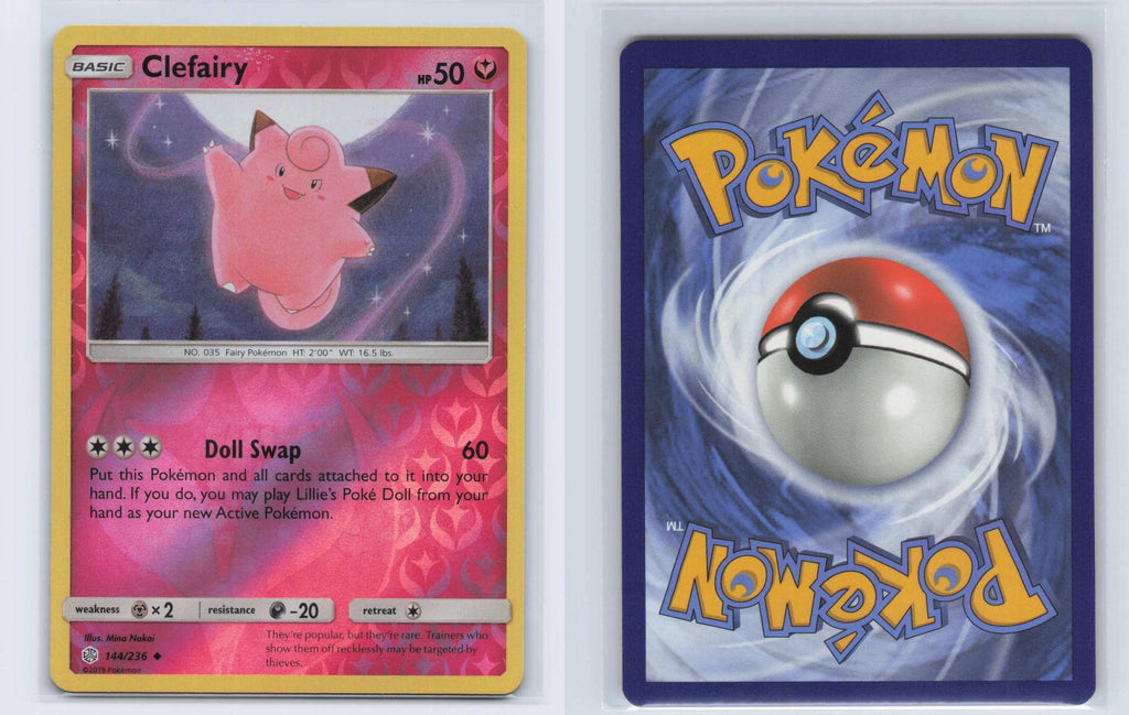 (#144/236) Clefairy - Reverse Holo [Cosmic Eclipse]