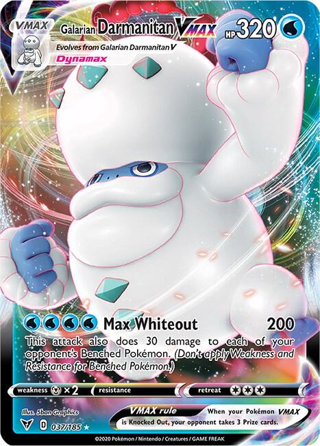 (#037/185) Galarian Darmanitan VMAX [SWSH04: Vivid Voltage]