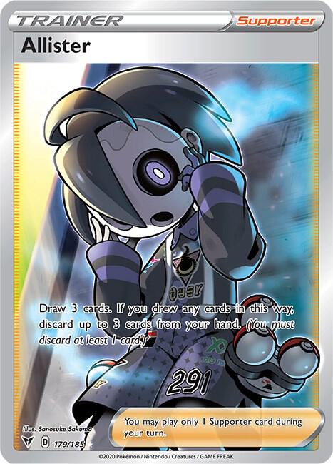 (#179/185) Allister (Full Art) [SWSH04: Vivid Voltage]