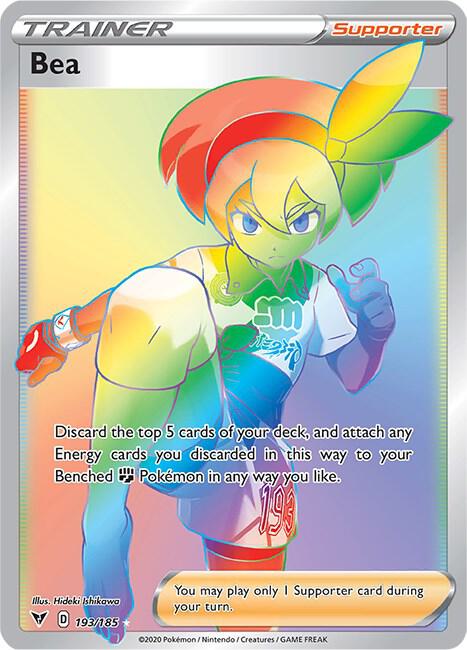 (#193/185) Bea (Secret) [SWSH04: Vivid Voltage]
