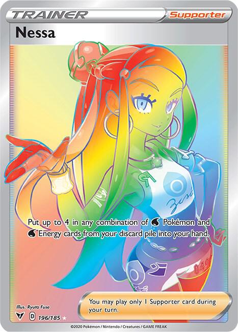 (#196/185) Nessa (Secret) [SWSH04: Vivid Voltage]