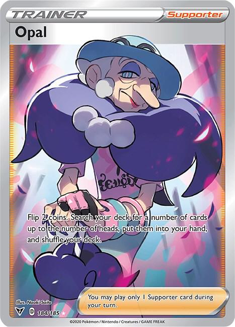 (#184/185) Opal (Full Art) [SWSH04: Vivid Voltage]