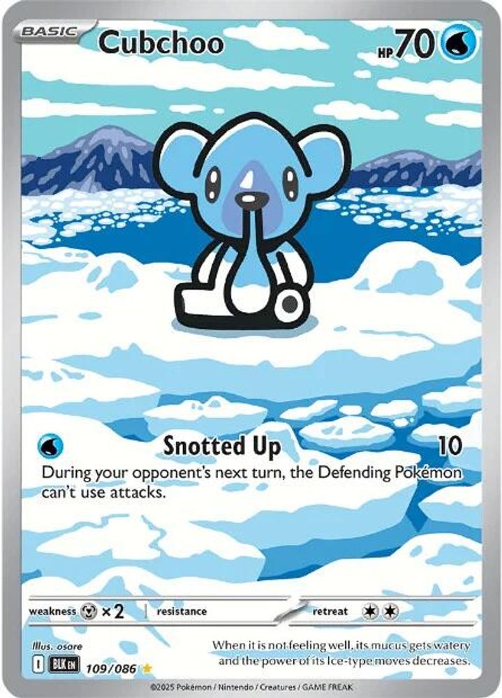 (#109/086) Cubchoo - Holo [Black Bolt]