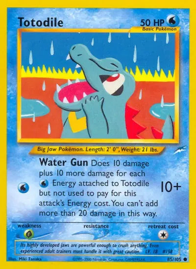(#85/105) Totodile - Unlimited [Neo Destiny]