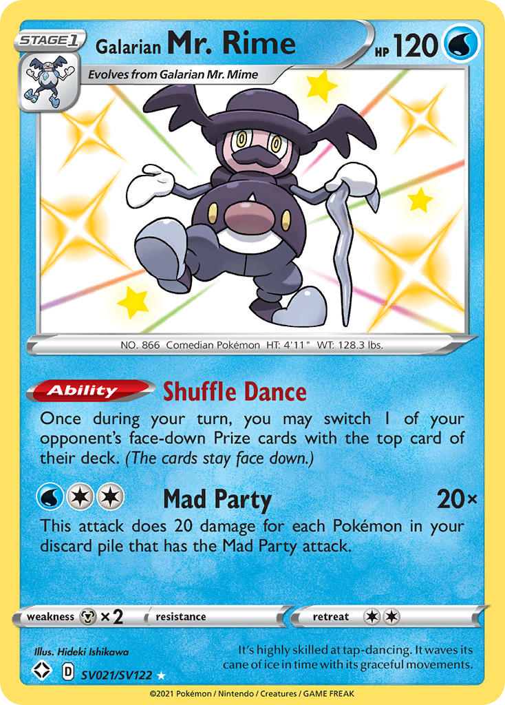 (#SV021/SV122) Galarian Mr. Rime - Holo [Shining Fates Shiny Vault]