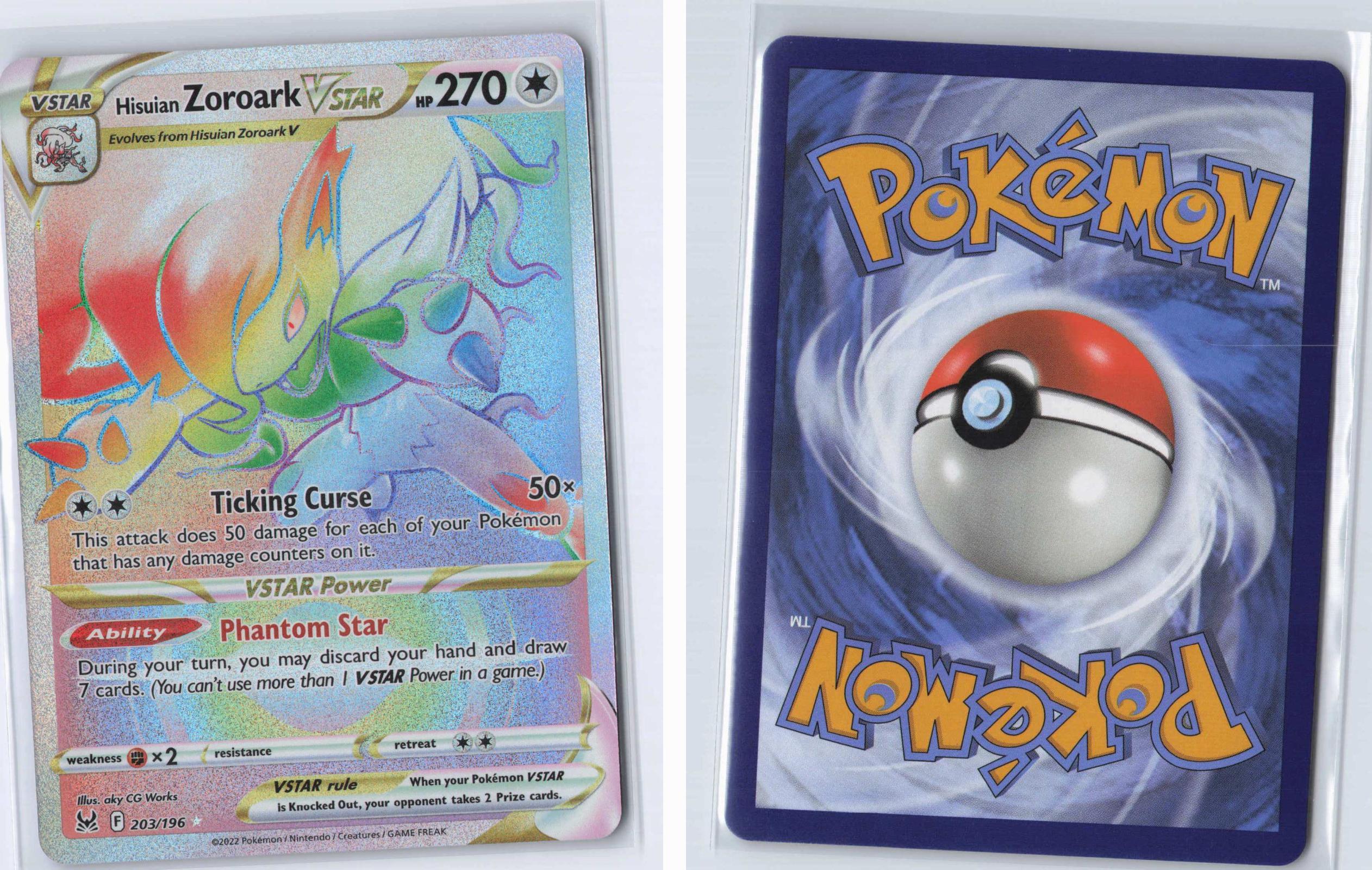 (#203/196) Hisuian Zoroark VSTAR - Holo [Lost Origin]