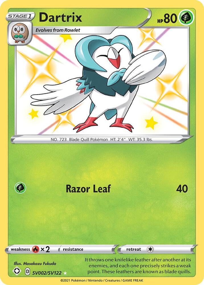 (#SV002/SV122) Dartrix [Shining Fates: Shiny Vault]