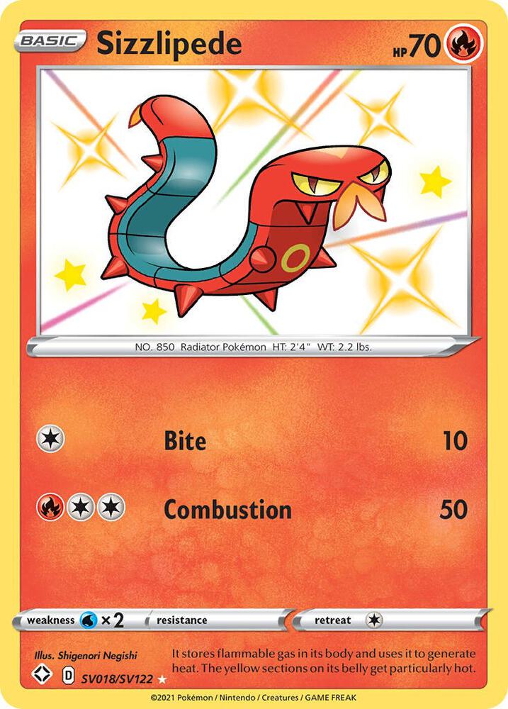 (#SV018/SV122) Sizzlipede [Shining Fates: Shiny Vault]