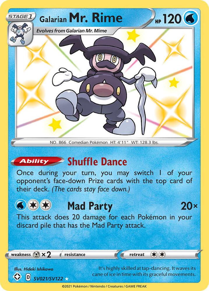 (#SV021/SV122) Galarian Mr. Rime [Shining Fates: Shiny Vault]