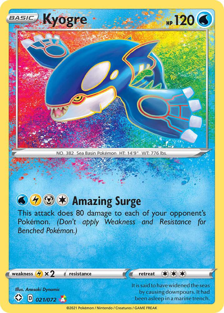 (#021/072) Kyogre [Shining Fates]