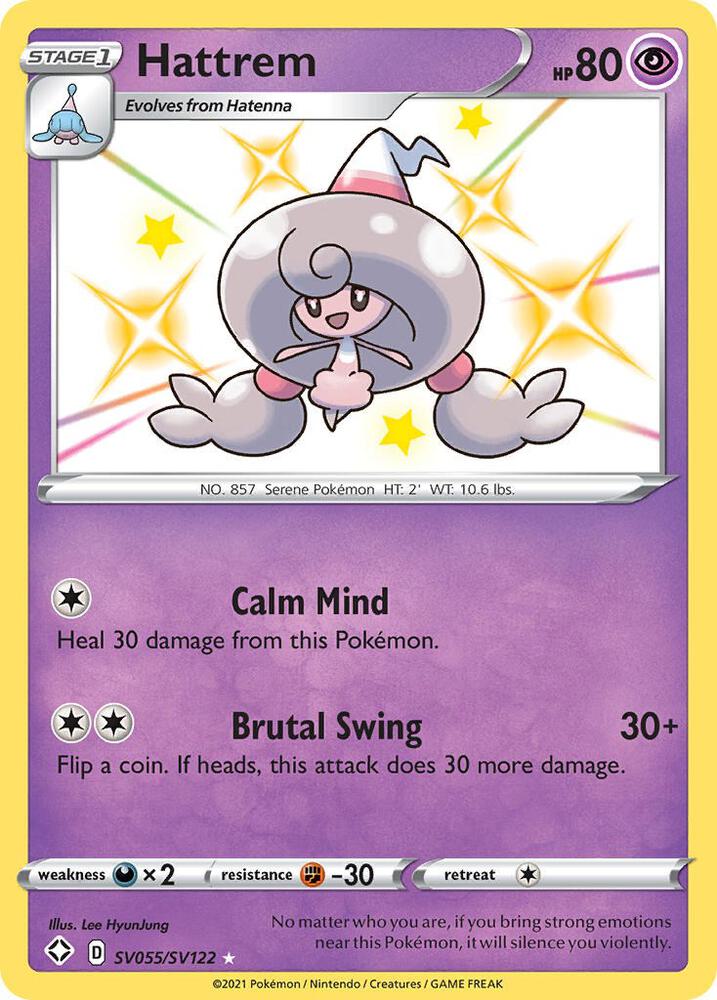 (#SV055/SV122) Hattrem [Shining Fates: Shiny Vault]
