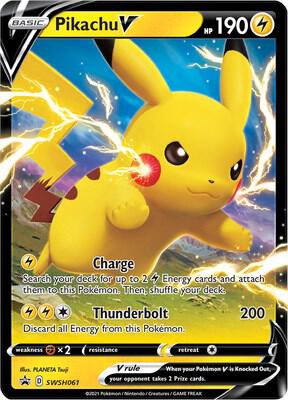 (#SWSH061) Pikachu V - [SWSH: Sword & Shield Promo Cards]