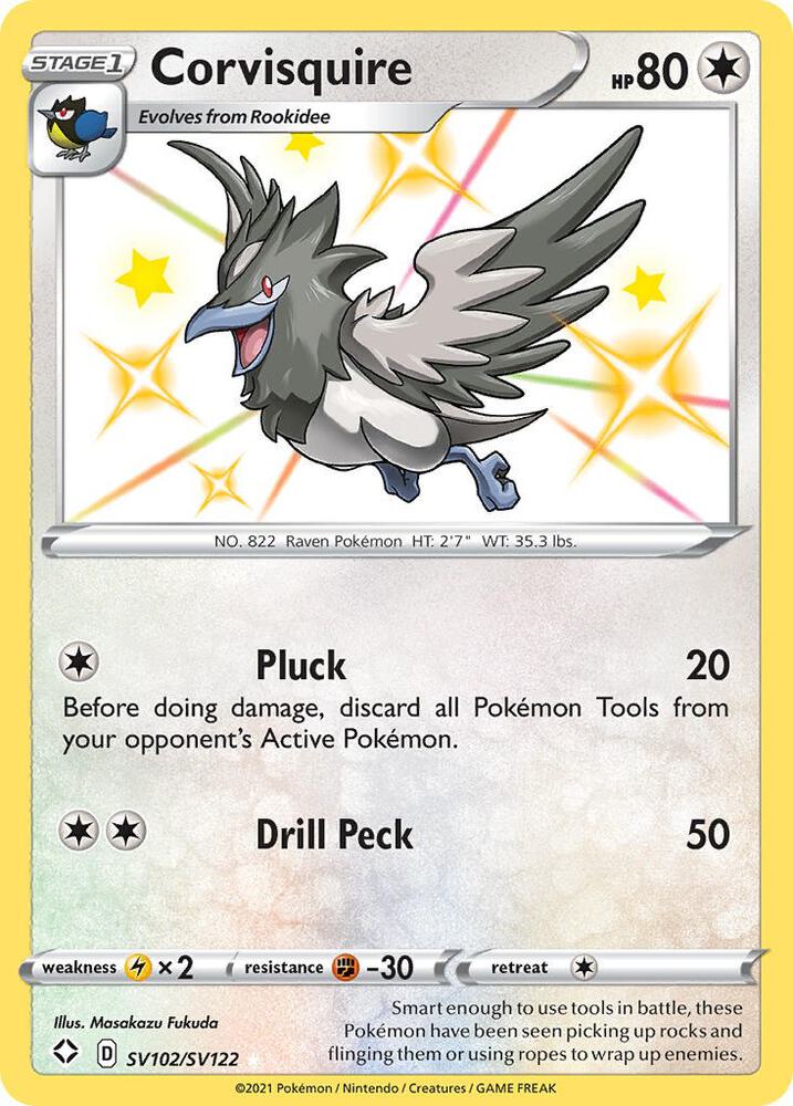 (#SV102/SV122) Corvisquire [Shining Fates: Shiny Vault]