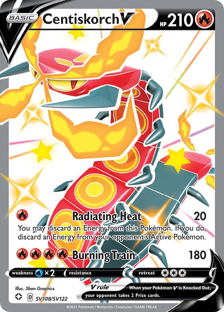 (#SV108/SV122) Centiskorch V [Shining Fates: Shiny Vault]