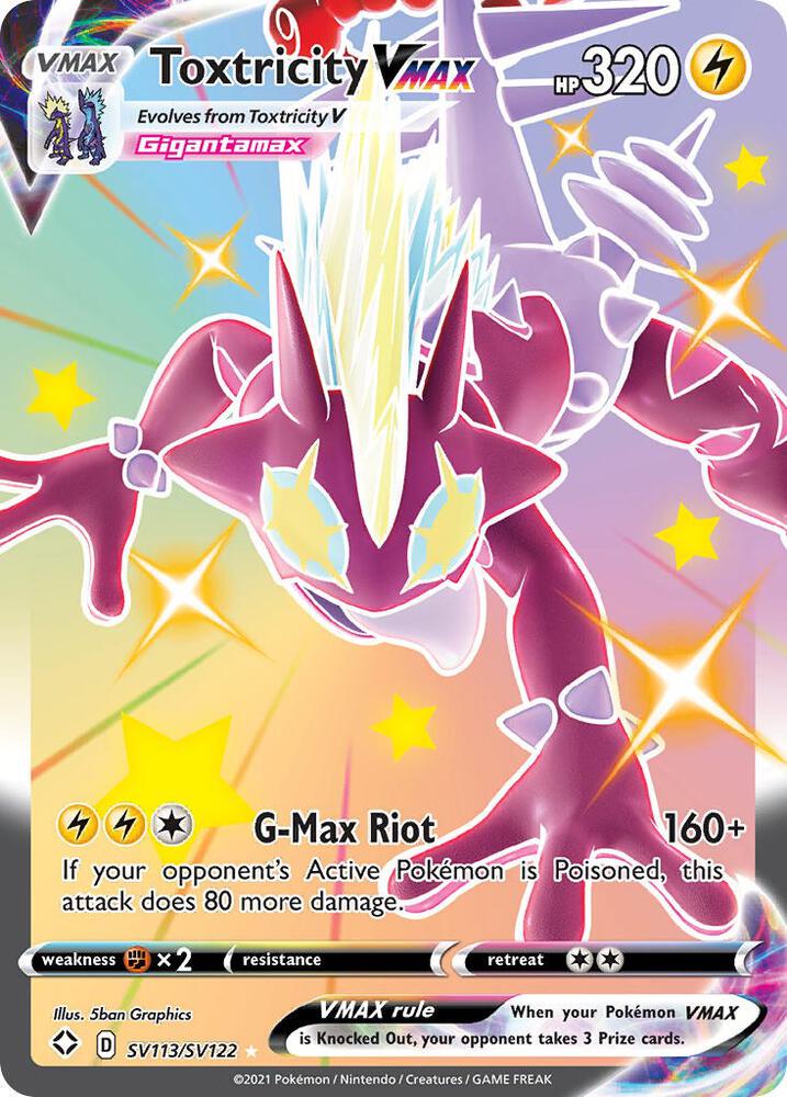 (#SV113/SV122) Toxtricity VMAX [Shining Fates: Shiny Vault]