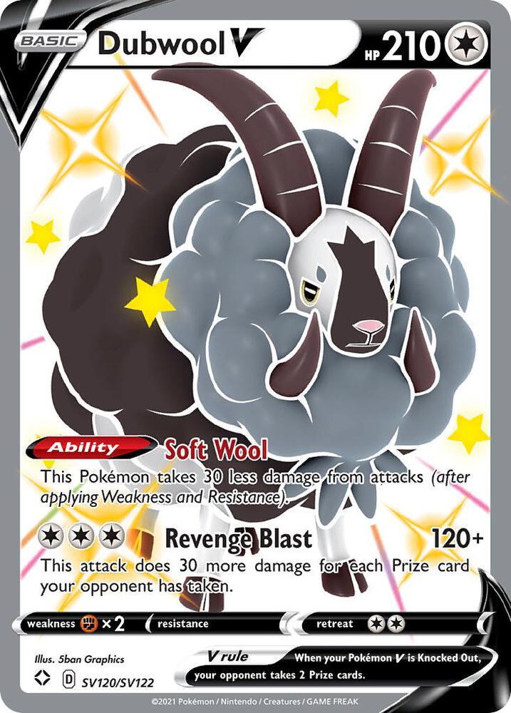 (#SV120/SV122) Dubwool V [Shining Fates: Shiny Vault]