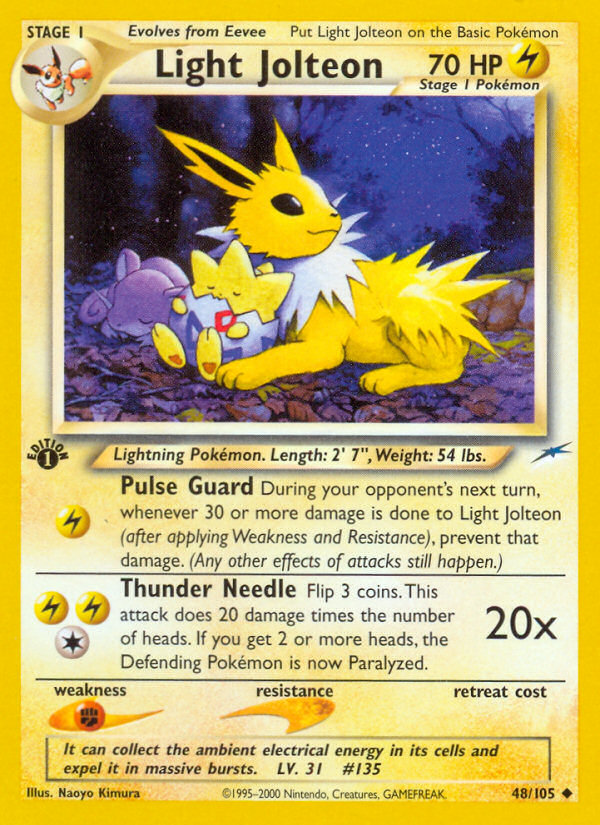 (#48/105) Light Jolteon - Unlimited [Neo Destiny]