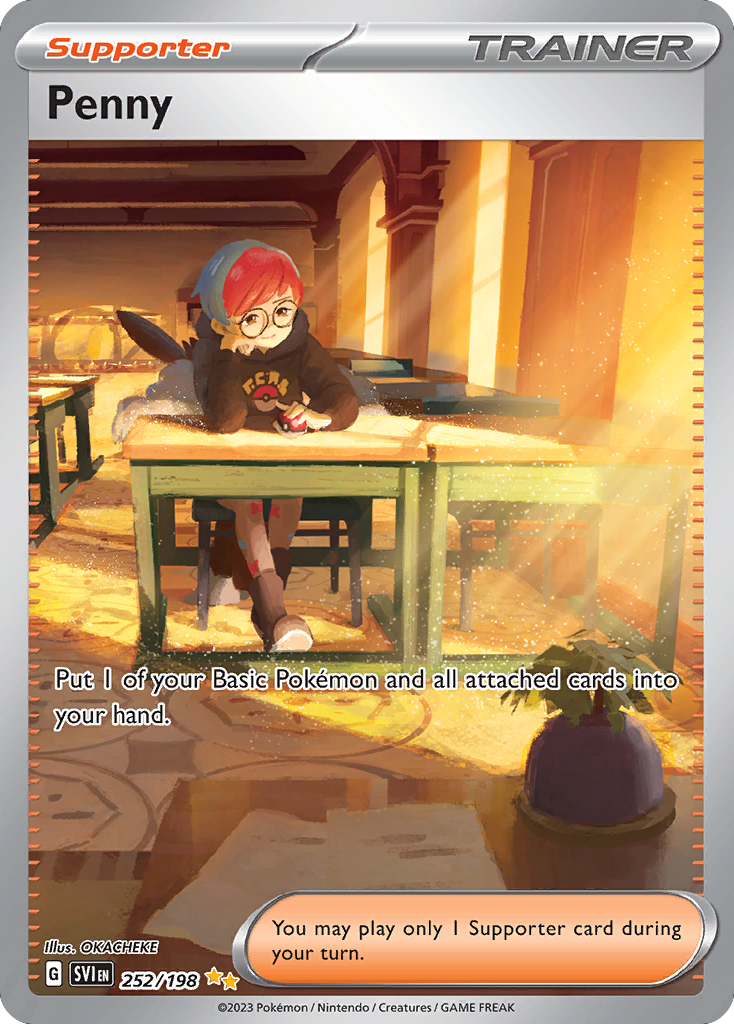 (#252/198) Penny - Holo [Scarlet & Violet]