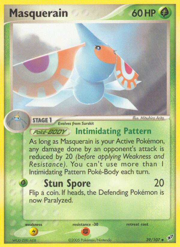 (#39/107) Masquerain - Reverse Holo [Deoxys]