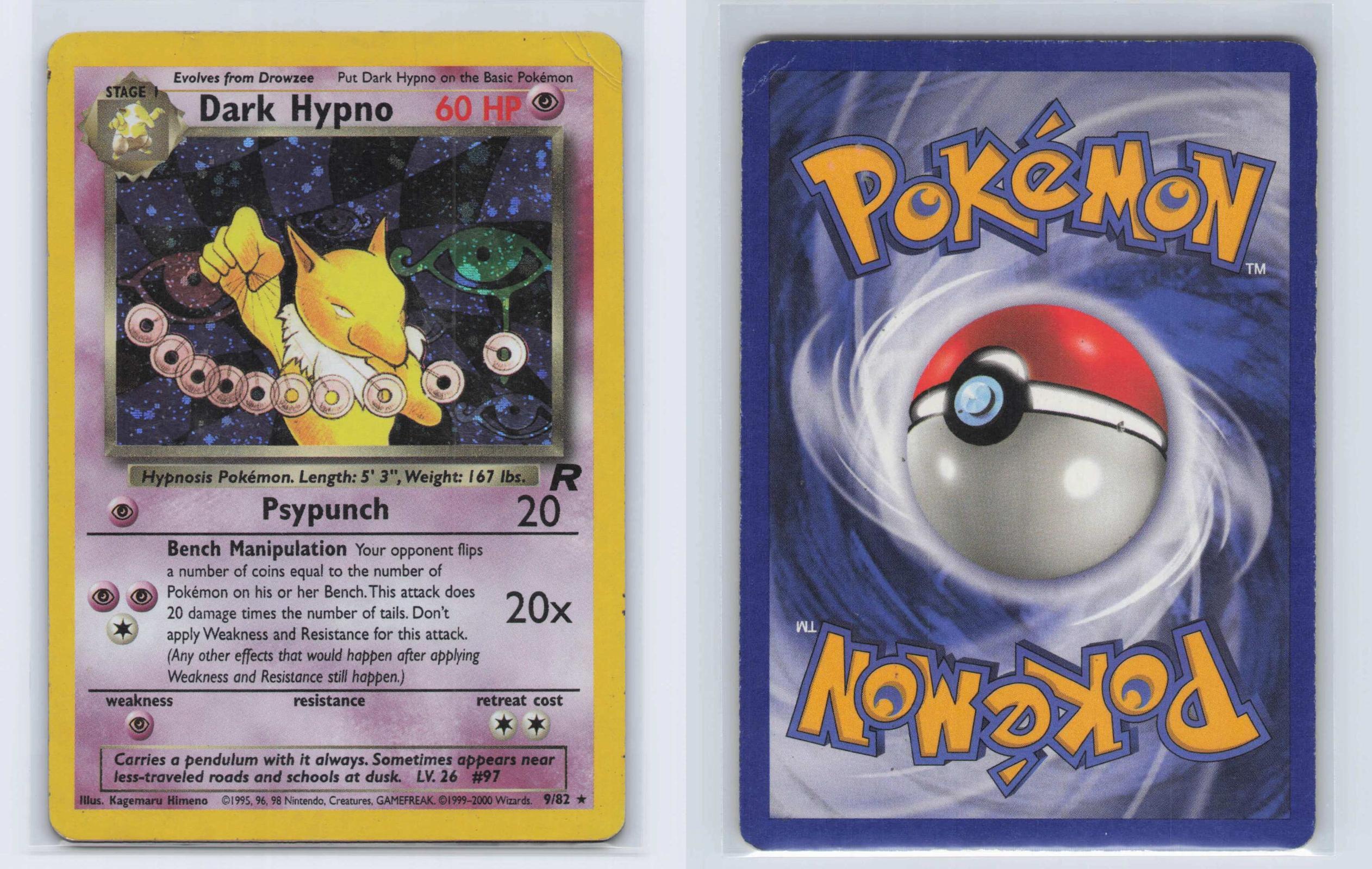 (#9/82) Dark Hypno - Unlimited Holo [Team Rocket]