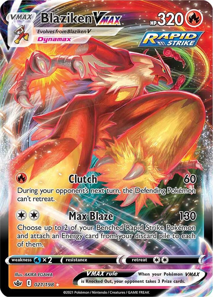 (#021/198) Blaziken VMAX [SWSH06: Chilling Reign]