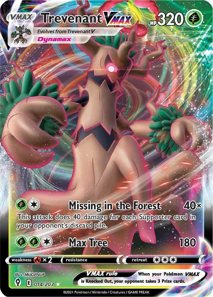 (#014/203) Trevenant VMAX [SWSH07: Evolving Skies]