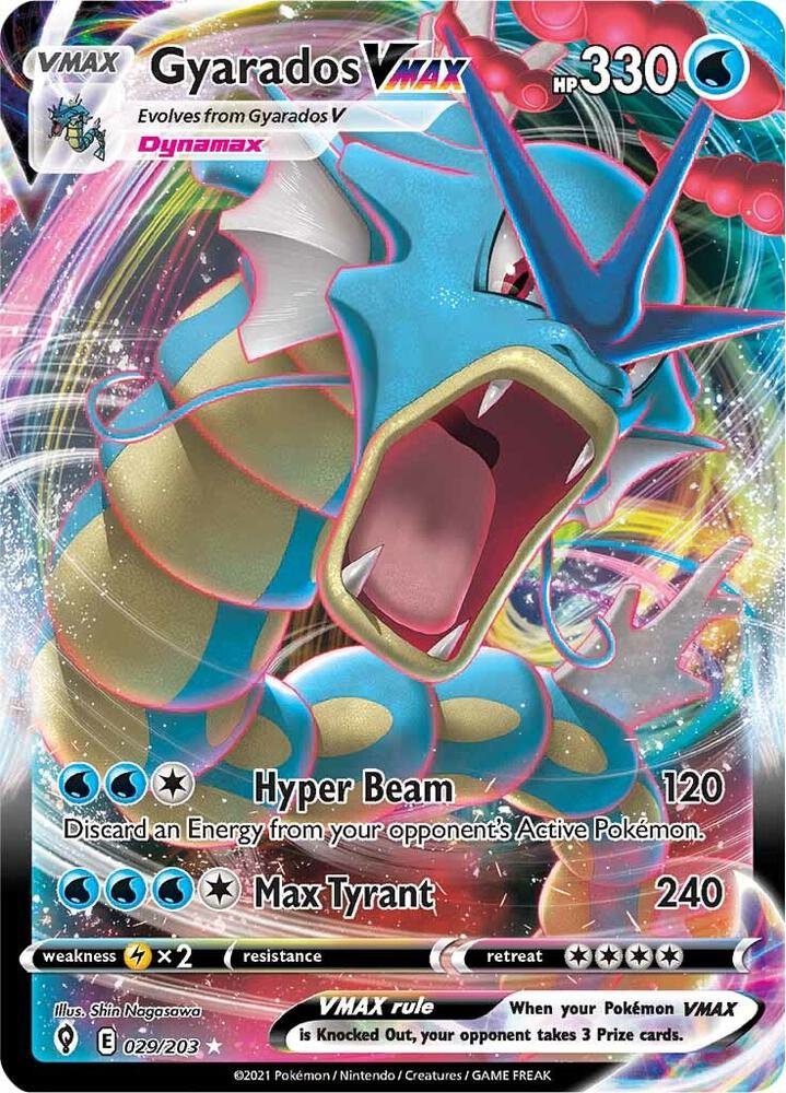 (#029/203) Gyarados VMAX [SWSH07: Evolving Skies]