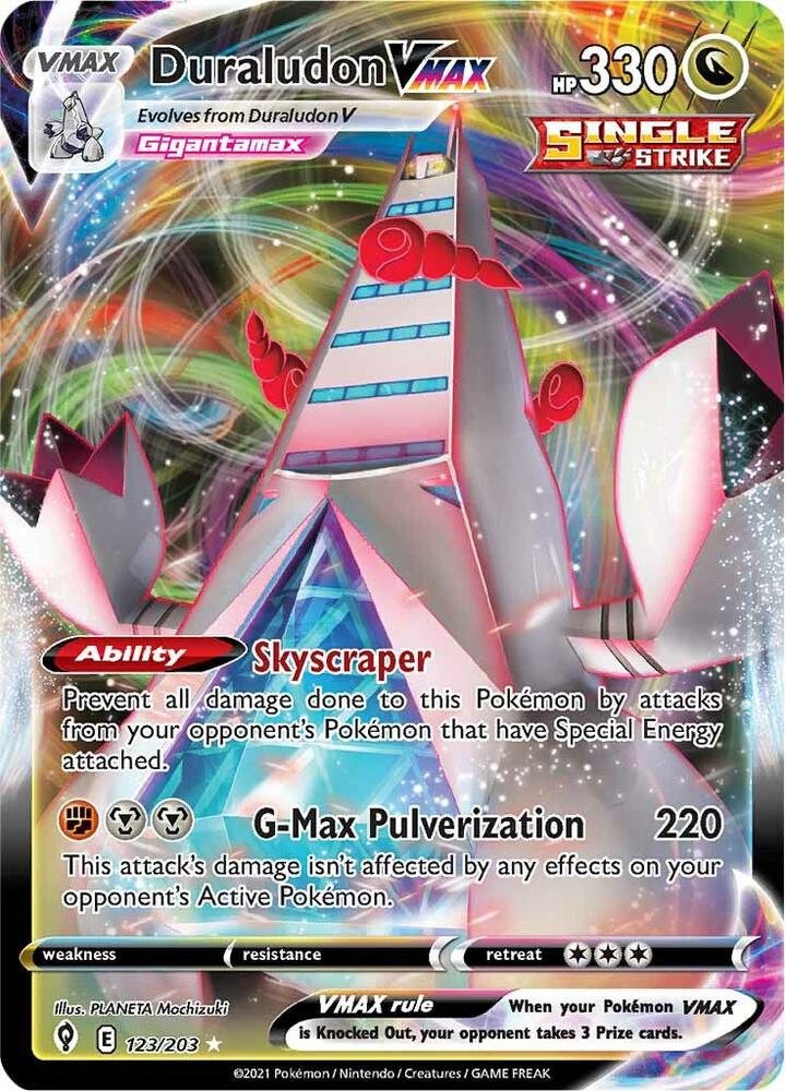 (#123/203) Duraludon VMAX [SWSH07: Evolving Skies]