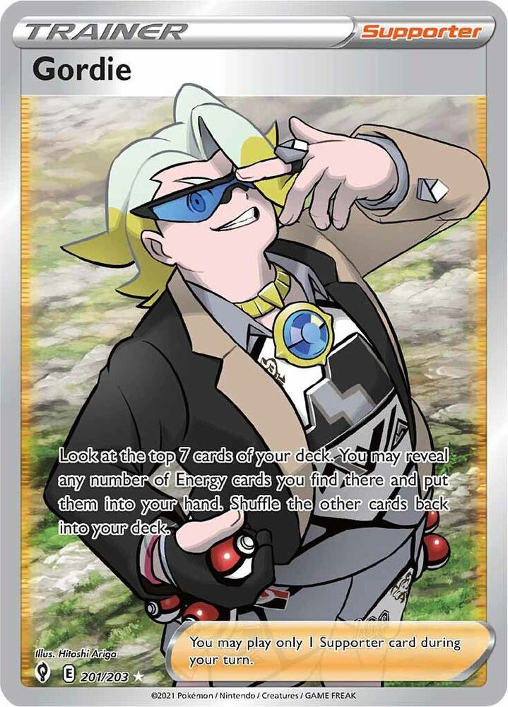 (#201/203) Gordie (Full Art) [SWSH07: Evolving Skies]