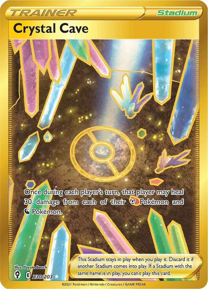 (#230/203) Crystal Cave (Secret) [SWSH07: Evolving Skies]