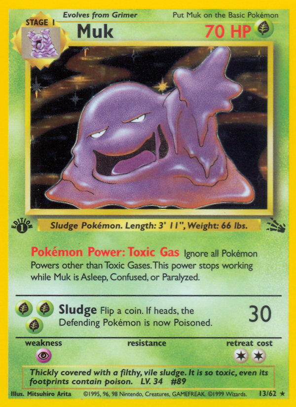 (#13/62) Muk - Unlimited Holo [Fossil]