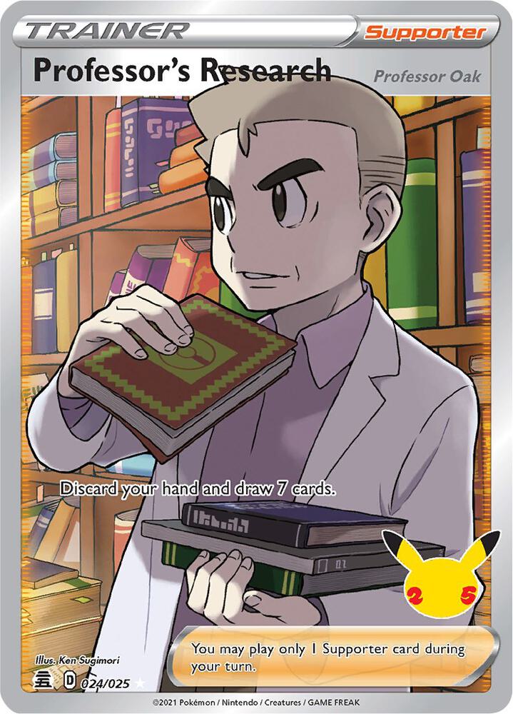 (#024/025) Professor's Research (Full Art) [Celebrations]