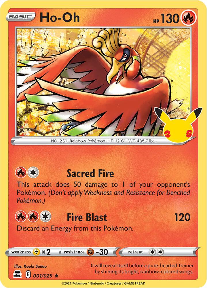 (#001/025) Ho-Oh [Celebrations]