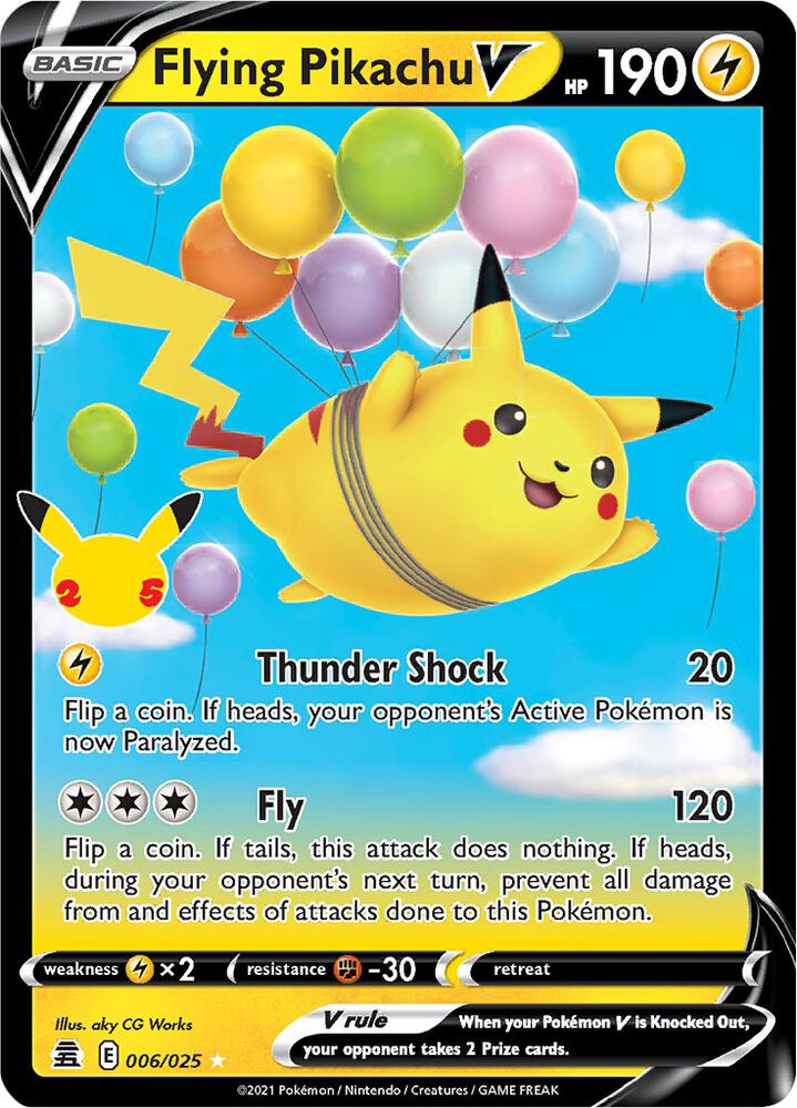(#006/025) Flying Pikachu V [Celebrations]