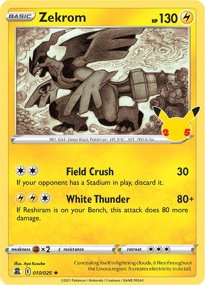 (#010/025) Zekrom [Celebrations]