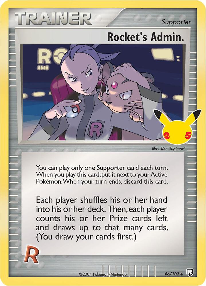 (#86/109) Rocket's Admin. [Celebrations: Classic Collection]