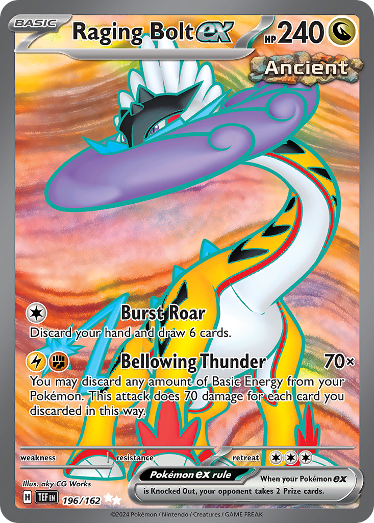 (#196/162) Raging Bolt ex - Holo [Temporal Forces]