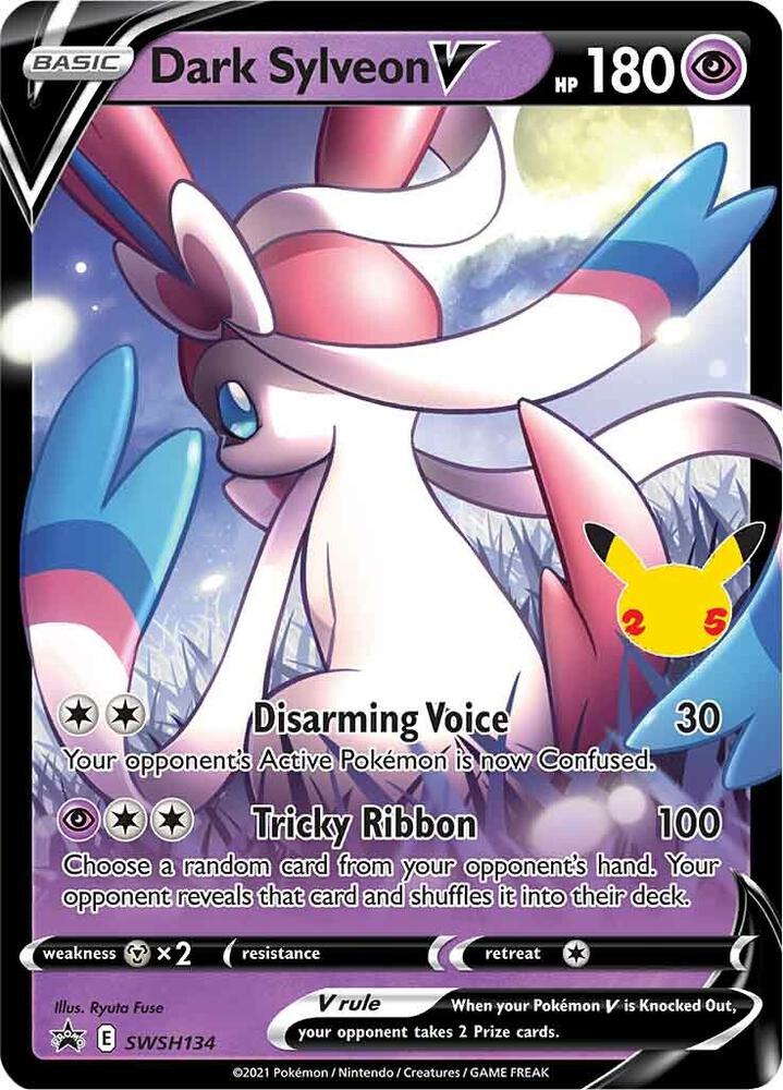 (#SWSH134) Dark Sylveon V [SWSH: Sword & Shield Promo Cards]