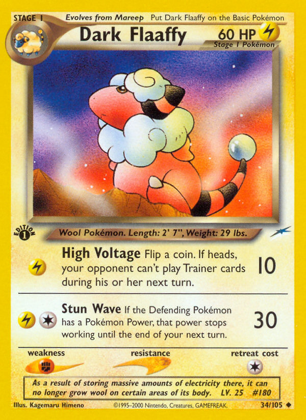 (#34/105) Dark Flaaffy - Unlimited [Neo Destiny]