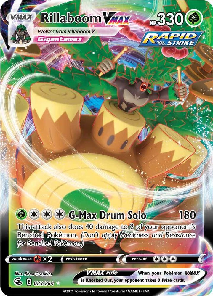 (#023/264) Rillaboom VMAX [SWSH08: Fusion Strike]