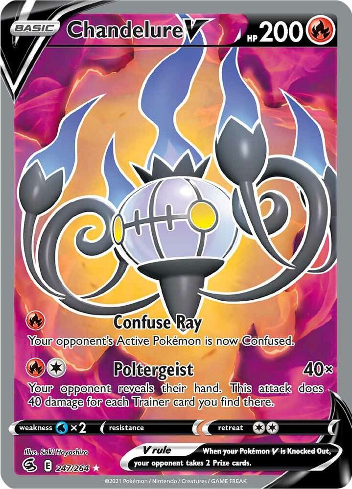 (#247/264) Chandelure V (Full Art) [SWSH08: Fusion Strike]
