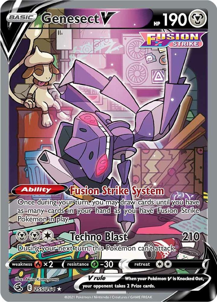 (#255/264) Genesect V (Alternate Full Art) [SWSH08: Fusion Strike]