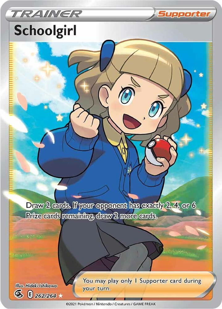 (#262/264) Schoolgirl (Full Art) [SWSH08: Fusion Strike]