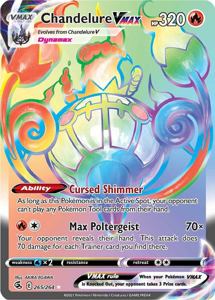 (#265/264) Chandelure VMAX (Secret) [SWSH08: Fusion Strike]